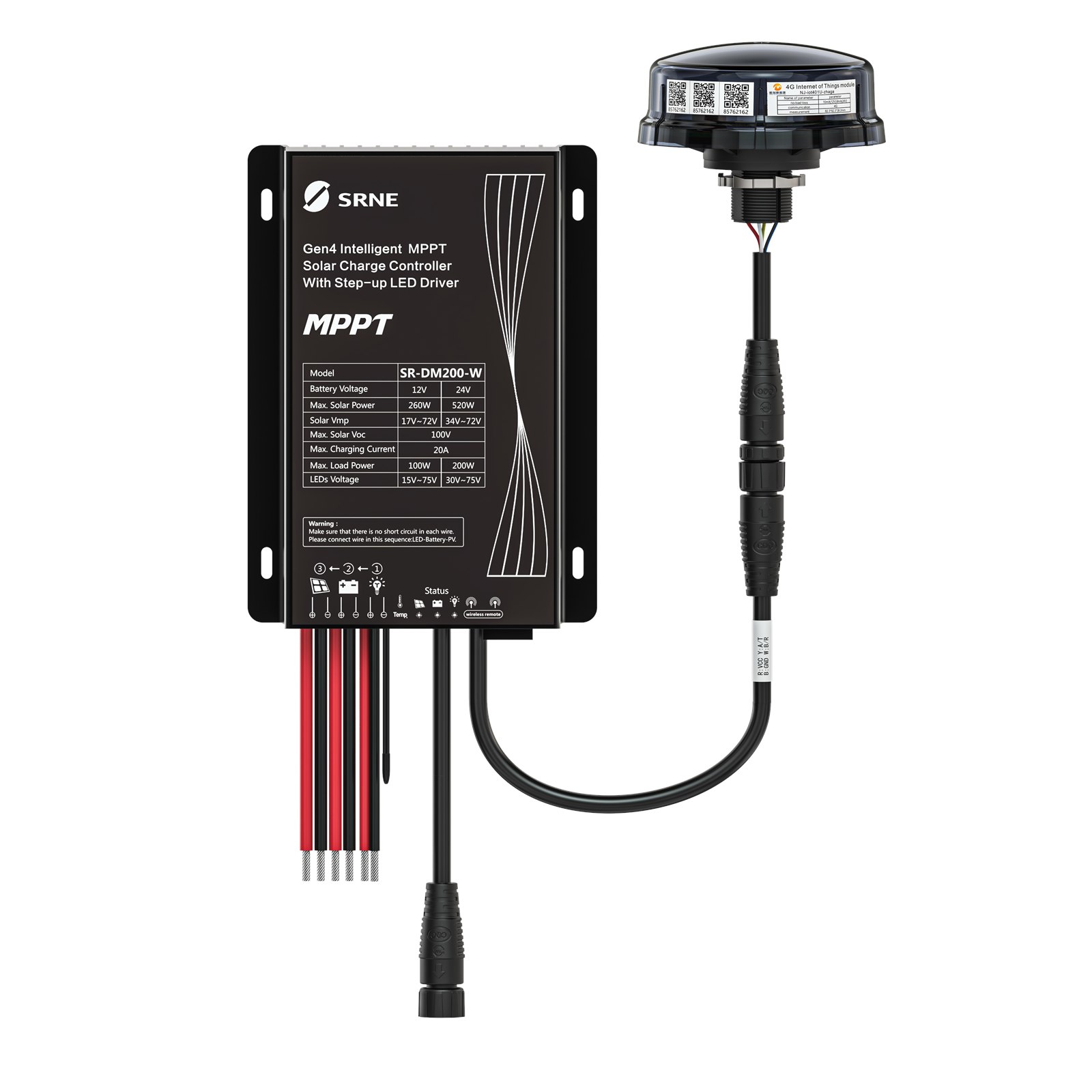 4G Cat.1 Zhaga Solar Light Controller With Controller view